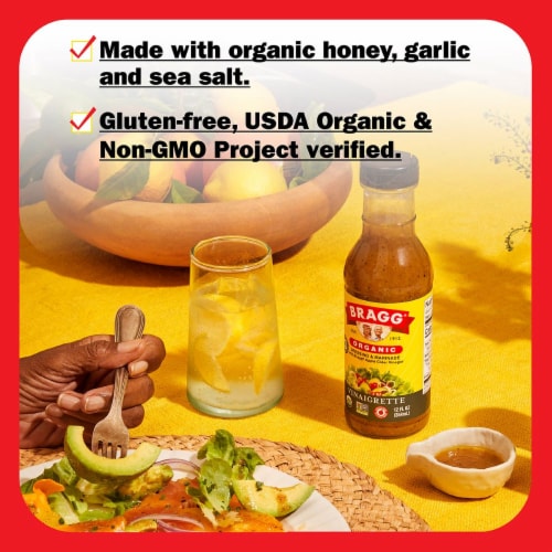 Bragg® Organic Apple Cider Vinegar Vinaigrette Salad Dressing & Marinade Perspective: left