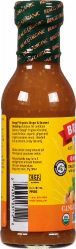 Bragg All Natural Ginger & Sesame Salad Dressing Perspective: left