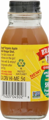 Bragg® Organic ACV Pineapple Cayenne Shot Perspective: left