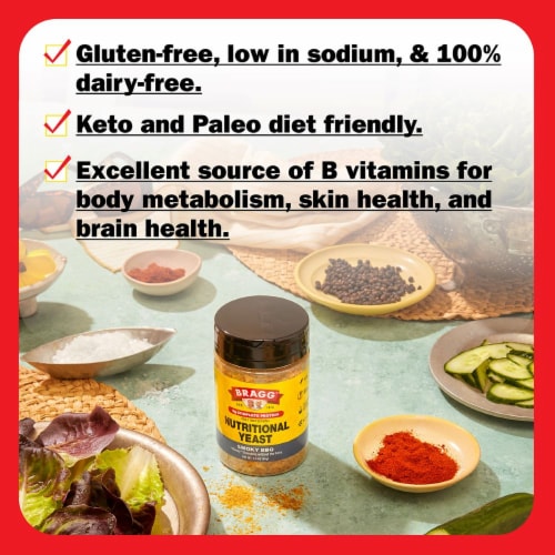 Bragg® Smoky BBQ Nutritional Yeast Perspective: left