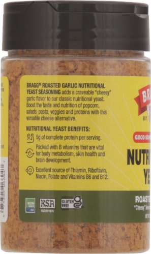 Bragg® Roasted Garlic Nutritional Yeast Seasoning Perspective: left