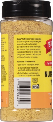 Bragg Nutritional Yeast Seasoning Perspective: left