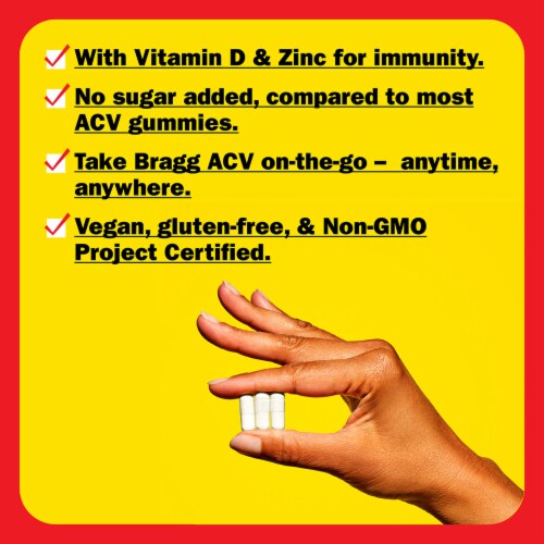 Bragg® Apple Cider Vinegar Dietary Supplement Capsules Perspective: left