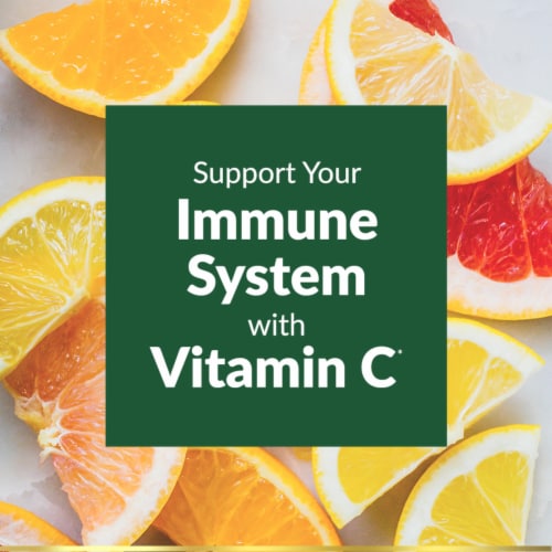 Nature's Bounty® Immune Health Vitamin C Supplement Caplets Perspective: left