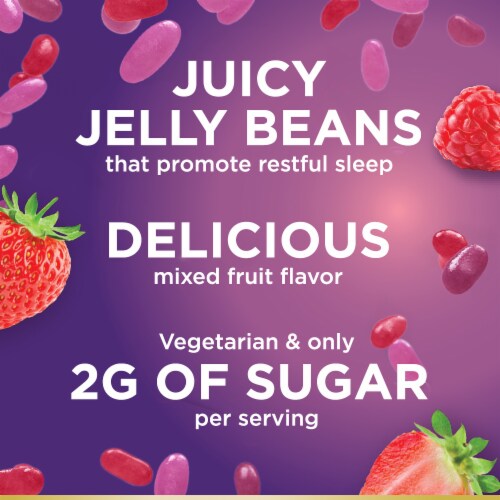 Nature's Bounty Melatonin Sleep Aid Mixed Berry Jelly Beans Perspective: left