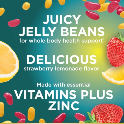 Nature's Bounty® Strawberry Lemonade Multi-Vitamin Jelly Beans Perspective: left