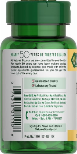 Nature's Bounty® Dietary Potassium Capletss, 99 mg, 100 Ct Perspective: left
