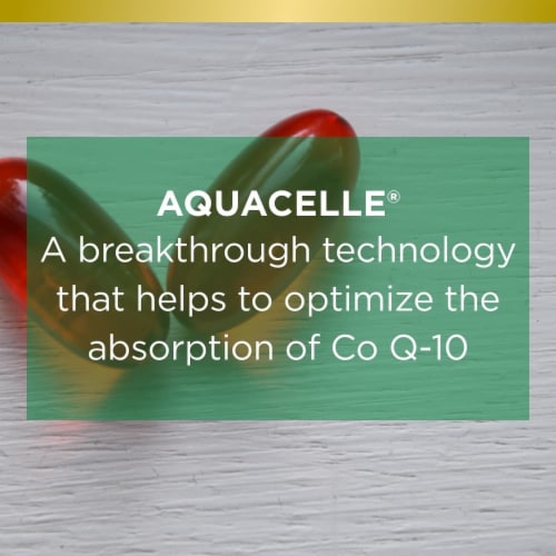 Nature's Bounty® Advanced Co Q-10 with AquaCelle® Supplement Perspective: left