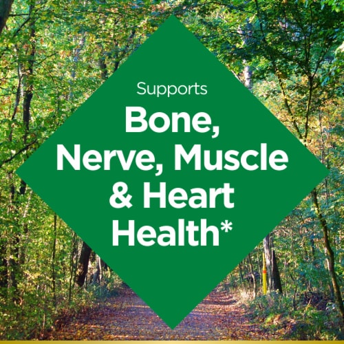 Nature’s Bounty® Magnesium Gummies, Magnesium Citrate 270mg, Raspberry Gummies Perspective: left