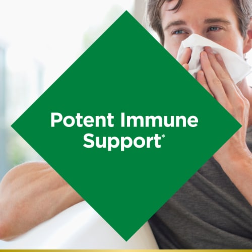 Nature’s Bounty Quercetin 500mg Immune Support Dietary Supplement Capsules Perspective: left