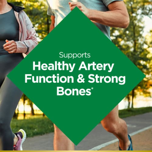 Nature’s Bounty Vitamin K2 + D3, Vitamin Supplements for Bone and Health Support Perspective: left