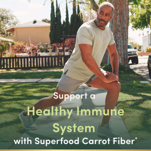 Nature’s Bounty Superfoods Plus Immune, 23 Fruits and Vegetables, Immune Support Supplement Perspective: left