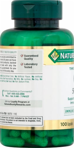 Nature's Bounty® Time Released Vitamin C Capsules 500mg Perspective: left