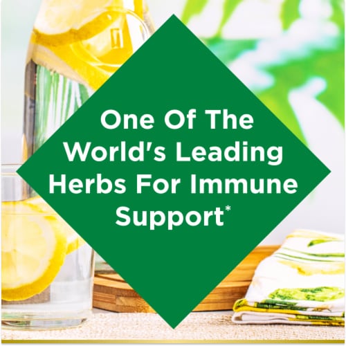 Nature's Bounty Echinacea Whole Herb 400mg Immune Support Capsules Perspective: left