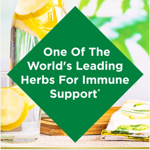 Nature's Bounty Echinacea Whole Herb 400mg Immune Support Capsules Perspective: left