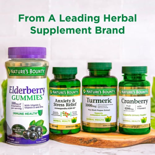 Nature's Bounty Turmeric 450mg Antioxident Health Capsules Perspective: left