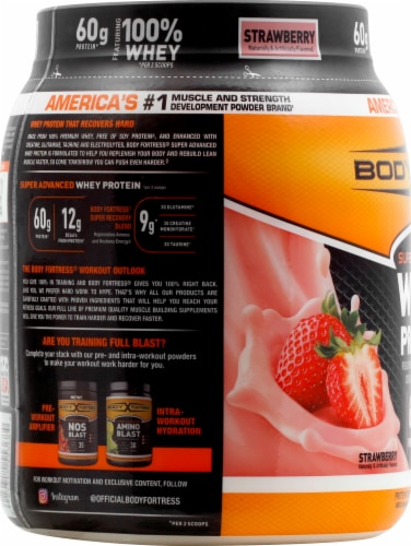 Meijer Whey Protein Powder Mix, Strawberry, 2 lb