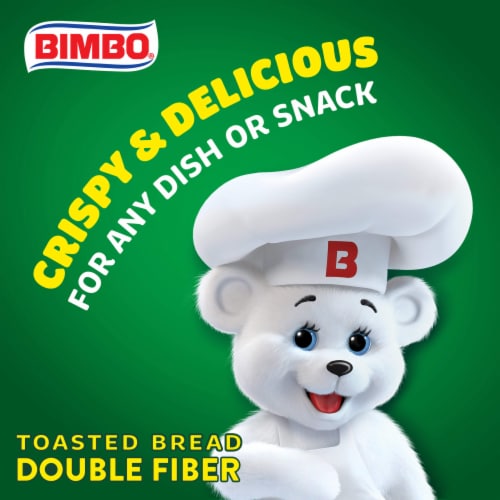 Bimbo Pan Tostado Doble Fibra Toasted Bread Perspective: left