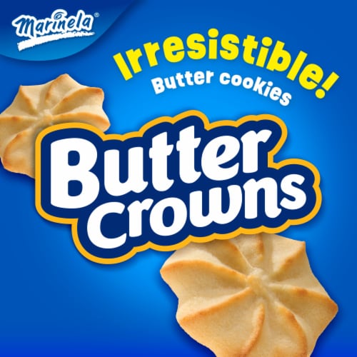 Marinela Butter Crowns Butter Flavored Cookies Perspective: left