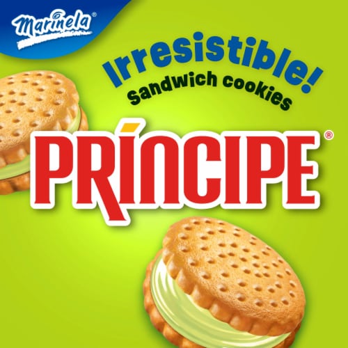 Marinela Principe Lime Flavored Sandwich Cookies Perspective: left