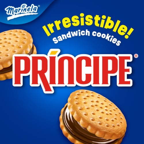 Marinela Principe Chocolate Sandwich Cookies Perspective: left