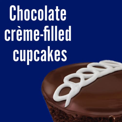 Marinela Pingüinos Chocolate and Crème Filled Cupcakes Perspective: left