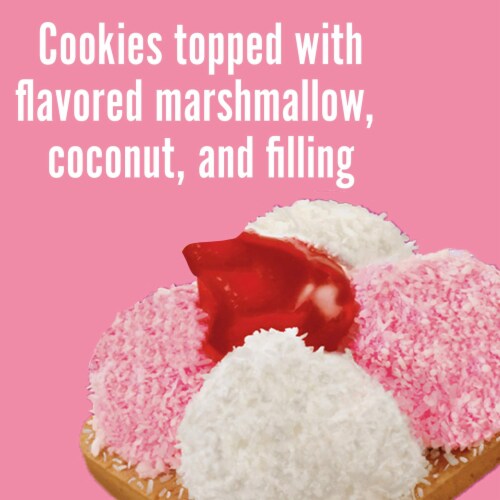Marinela Sponch Coconut and Strawberry Marshmallow Cookies Perspective: left