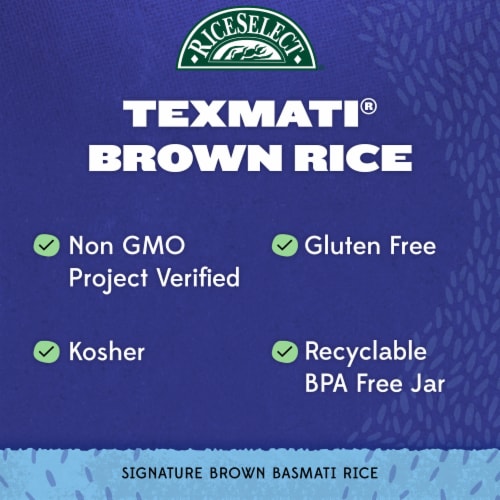 RiceSelect Gluten-Free Texmati Brown Rice Perspective: left