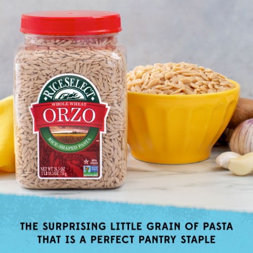 RiceSelect Whole Wheat Orzo Perspective: left