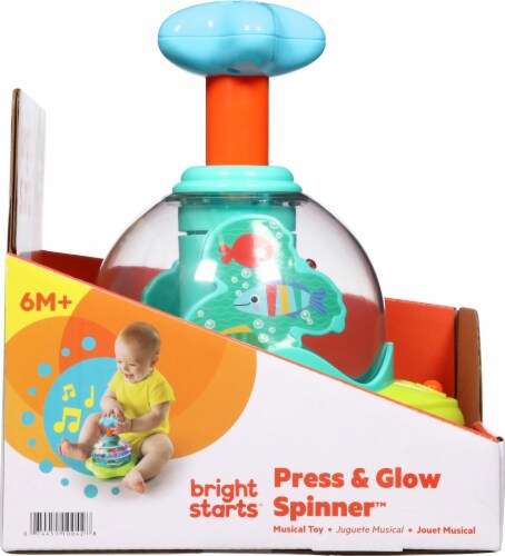Bright Starts™ Press & Glow Spinner™ Toy Perspective: left