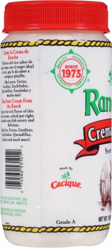 Ranchero Crema Con Sal Sour Cream Perspective: left