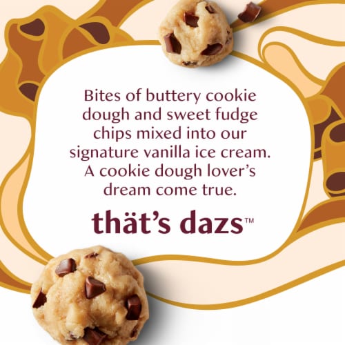 Haagen-Dazs Chocolate Chip Cookie Dough Ice Cream Perspective: left