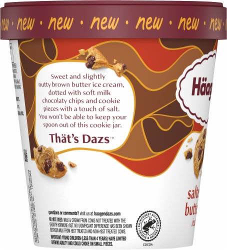 Haagen-Dazs® Salted Brown Butter Cookie Ice Cream Perspective: left