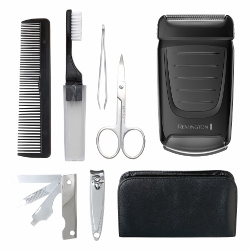 Remington Weekender Men's Travel Shaving Kit Perspective: left