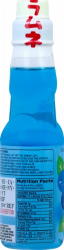 Yappari Ramune Blueberry Soda Perspective: left
