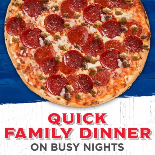 Jack's® Original Thin Crust Sausage and Pepperoni Frozen Pizza Perspective: left