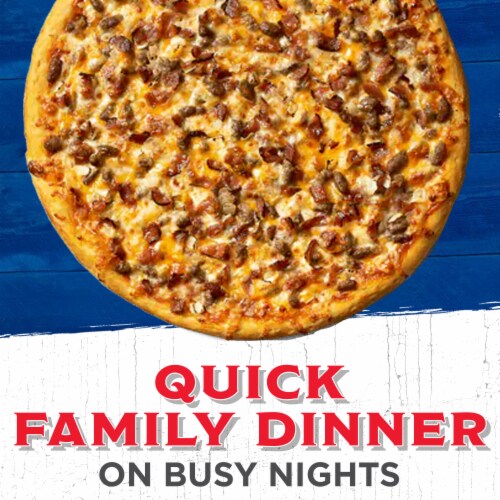 Jack's Bacon Cheeseburger Thin Crust Frozen Pizza Perspective: left