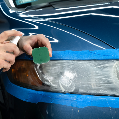 Turtle Wax® Headlight Lens Restorer Kit Perspective: left