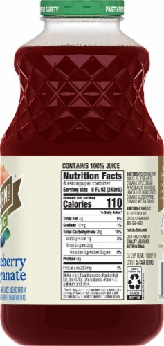RW Knudsen Organic Blueberry Pomegranate Juice Blend Perspective: left