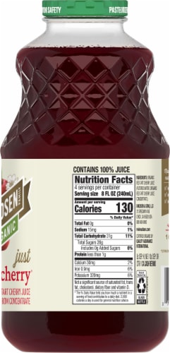 RW Knudsen Family Organic Just Tart Cherry Juice Perspective: left