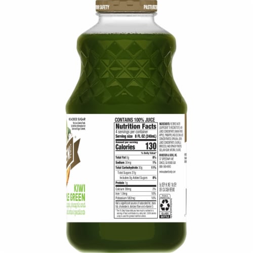 RW Knudsen Family Kiwi Apple Green Juice Perspective: left