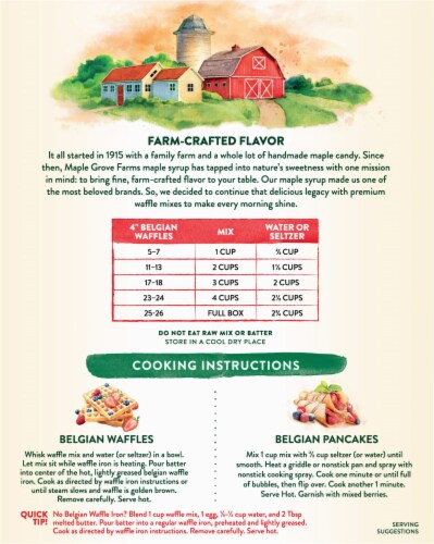 Maple Grove Farms Belgian Waffle Mix, Kosher Perspective: left