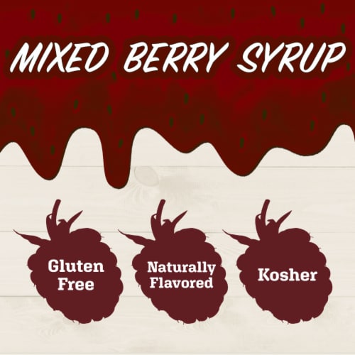 Maple Grove Farms Mixed Berry Syrup Perspective: left