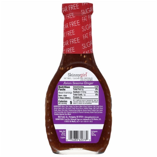 Skinnygirl Fat Free Sugar Free Asian Sesame Ginger Salad Dressing Perspective: left