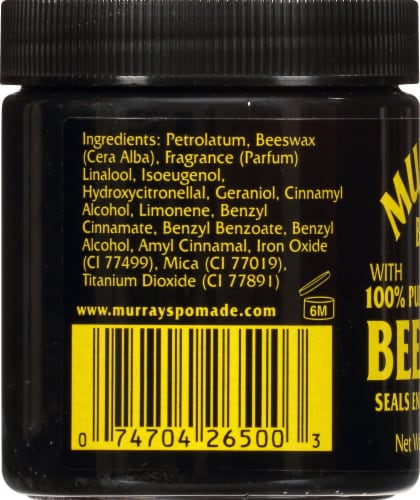 Murray's Black Beeswax Perspective: left