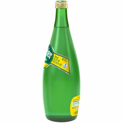 Perrier Lemon Flavored Sparkling Water Perspective: left
