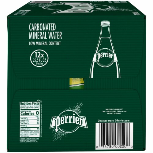 Source Perrier Natural Sparkling Mineral Water Perspective: left
