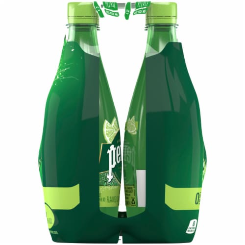 Perrier® Lime Flavored Sparkling Bottled Water Perspective: left