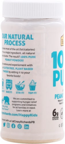 Crazy Richard's® 100% Pure All Natural Peanut Powder Perspective: left