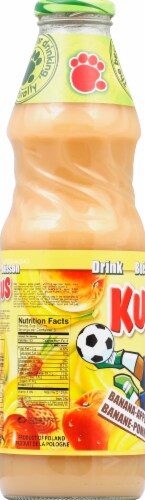 Kubus Banana Apple Peach Juice Perspective: left